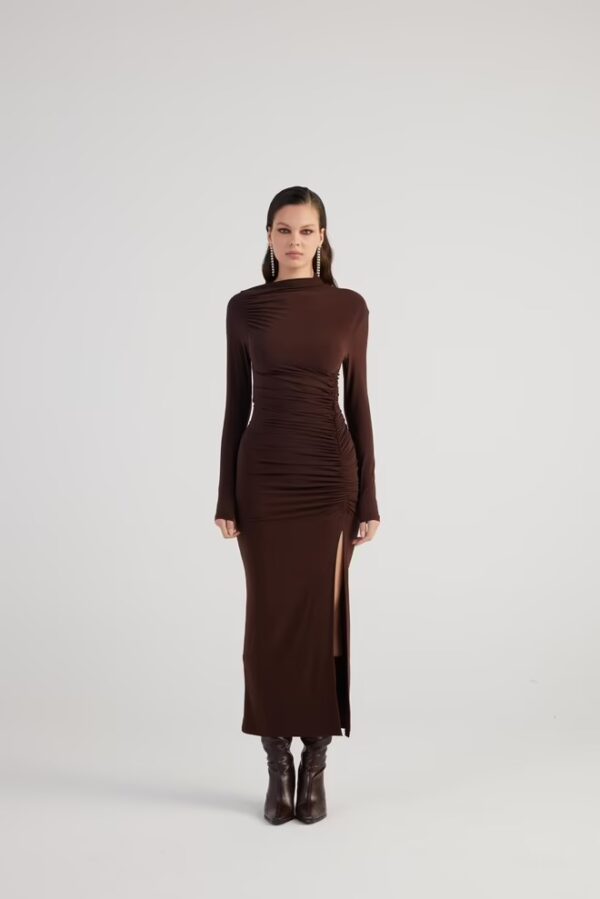 Vestido Verona Chocolate - Imagen 4