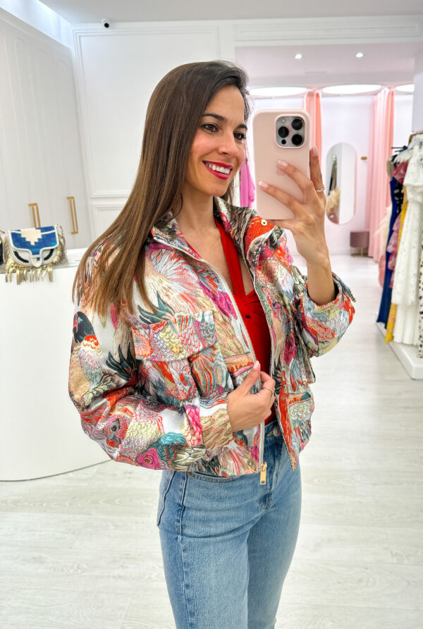 Chaqueta Bomber Jacquard - Imagen 2