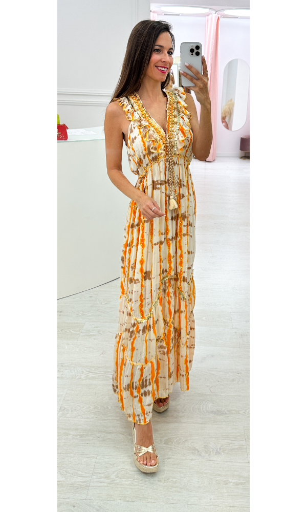 Vestido Tye Marfil