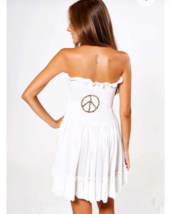 Vestido Alimos Blanco - Imagen 3