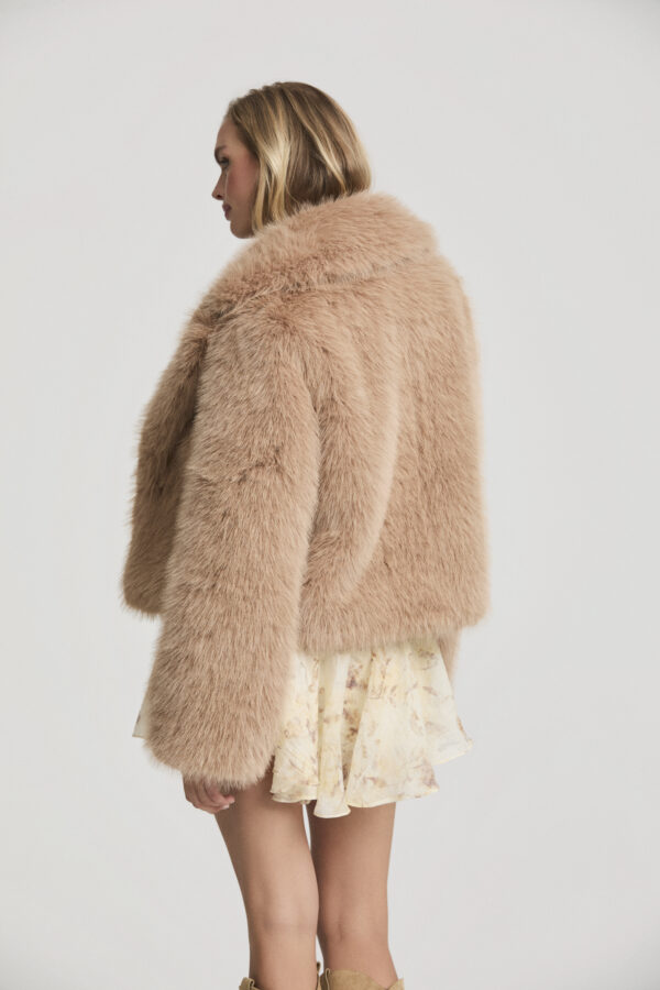 Chaqueta Corta Pelo  Caramel - Imagen 4