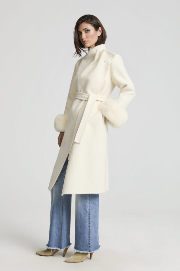 Abrigo Largo Paris Cream - Imagen 3