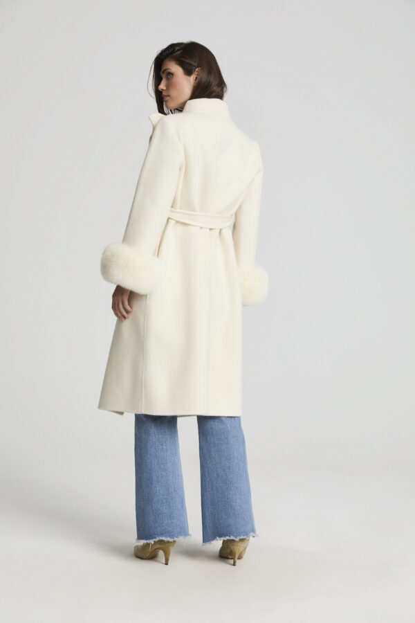 Abrigo Largo Paris Cream - Imagen 4