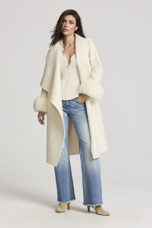 Abrigo Largo Paris Cream - Imagen 2
