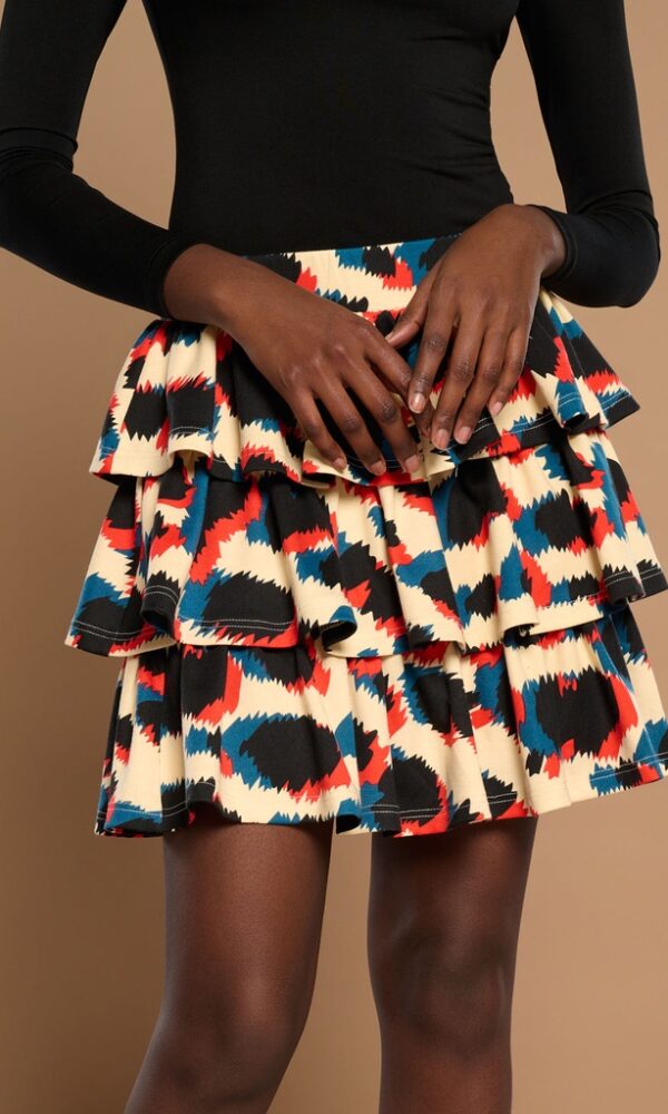 Minifalda de Volantes  Animal Print
