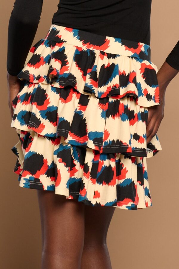 Minifalda de Volantes  Animal Print - Imagen 4