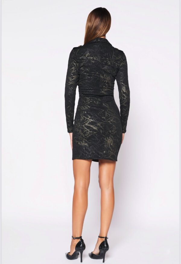 Vestido Cosmos Negro Corto - Imagen 2