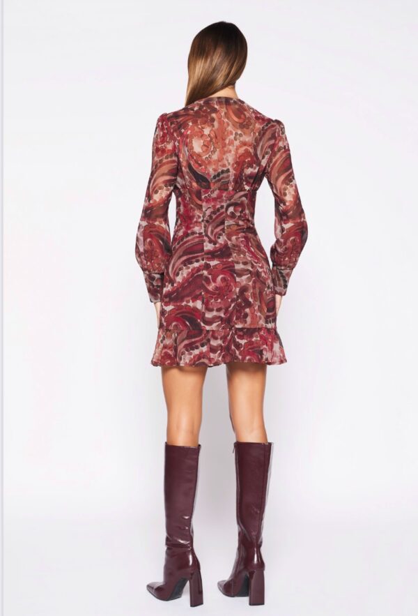 Vestido Corto Selina Burdeos - Imagen 2