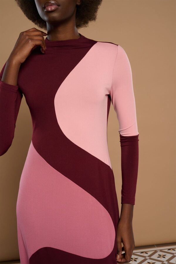 Vestido Midi Vino - Imagen 5