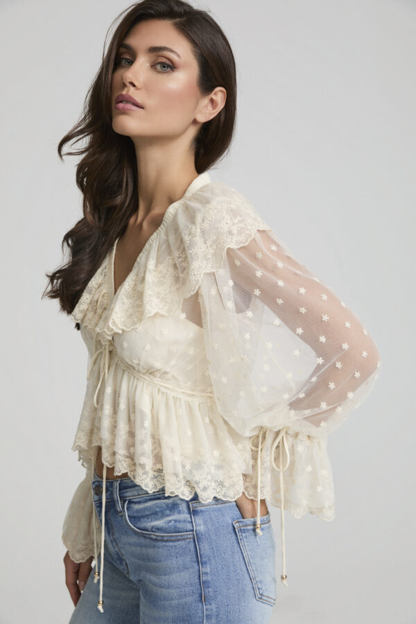 Blusa Volantes  y Transparencias Aura - Imagen 2