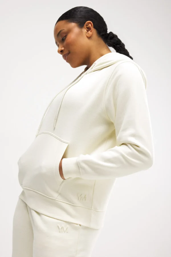 Sudadera Afelpada Marfil Capucha - Imagen 2