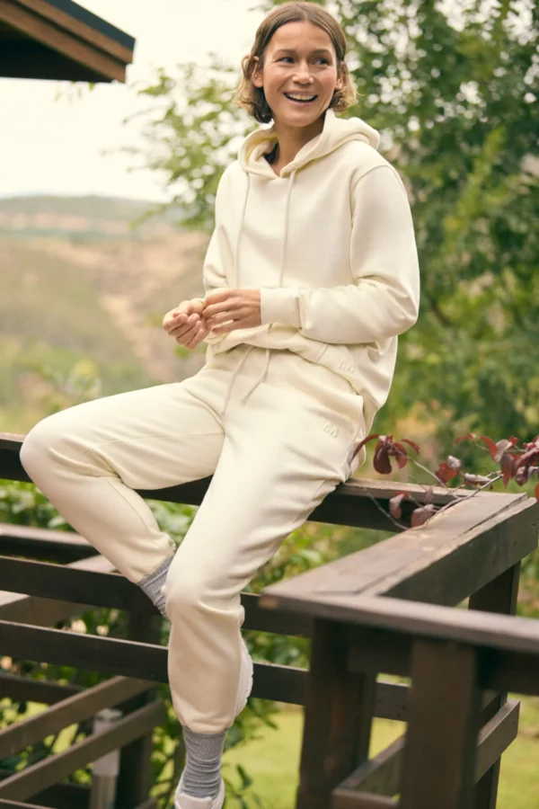 Pantalón Jogger Afelpado Marfil