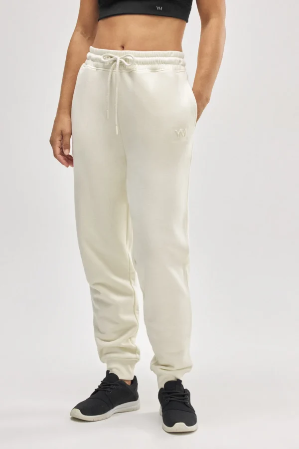 Pantalón Jogger Afelpado Marfil - Imagen 4