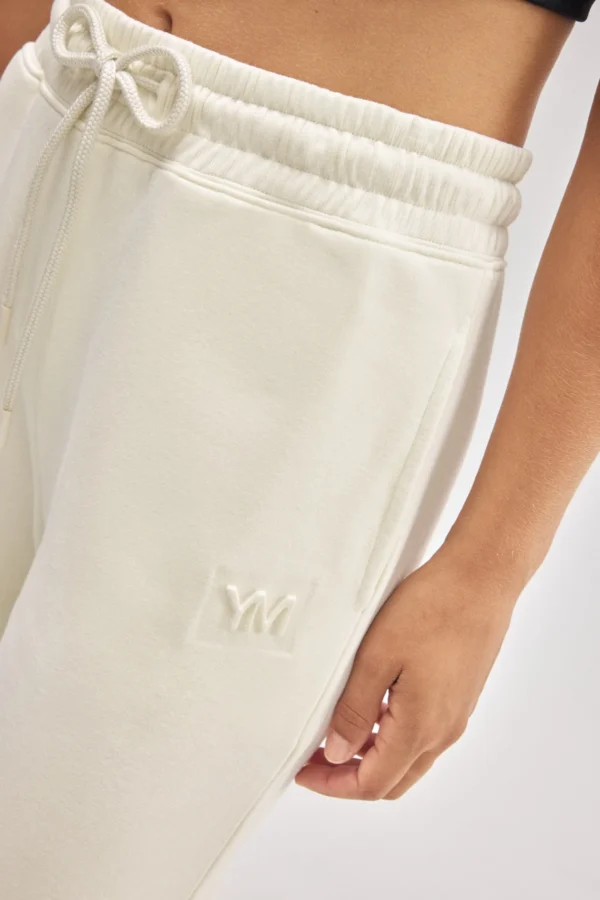 Pantalón Jogger Afelpado Marfil - Imagen 7