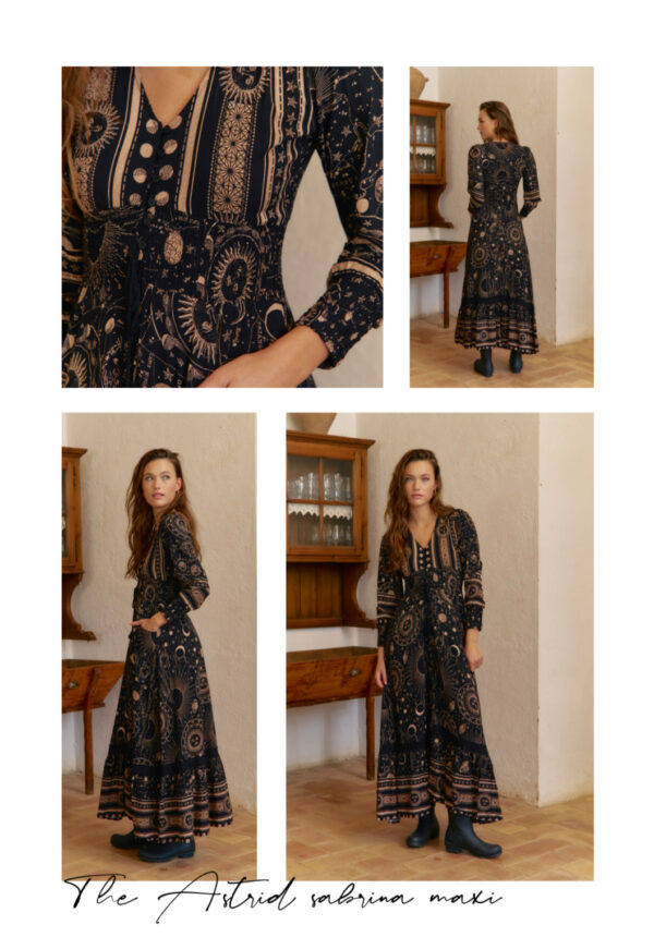 Vestido Largo Astrid Print Sabrina - Imagen 2