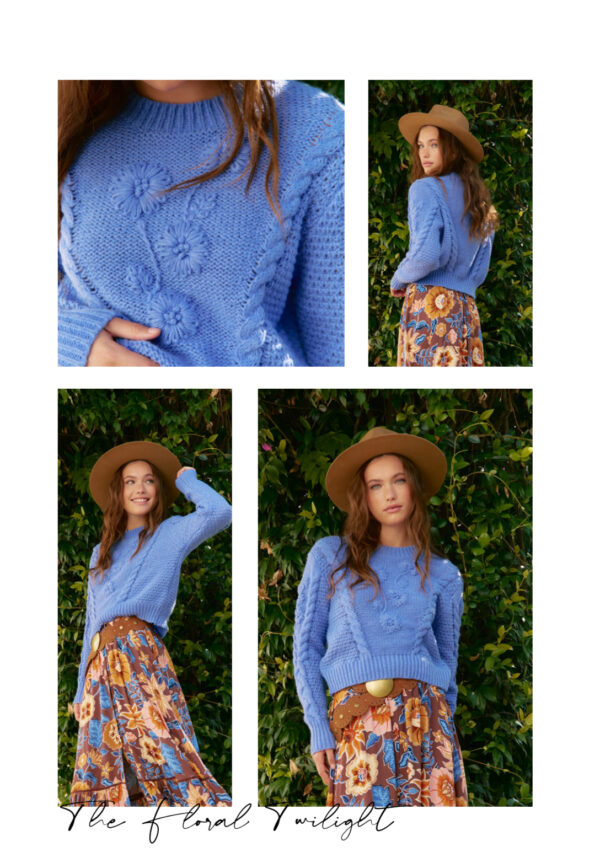 Jersey Floral Twilight Azul - Imagen 2