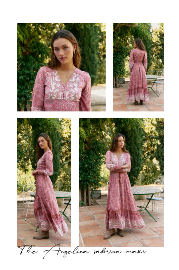 Vestido Largo Angelina Print Sabrina - Imagen 2