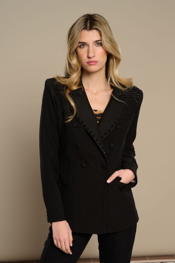 Chaqueta Tachas Negra