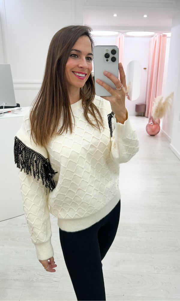 Jersey Flecos Marfil