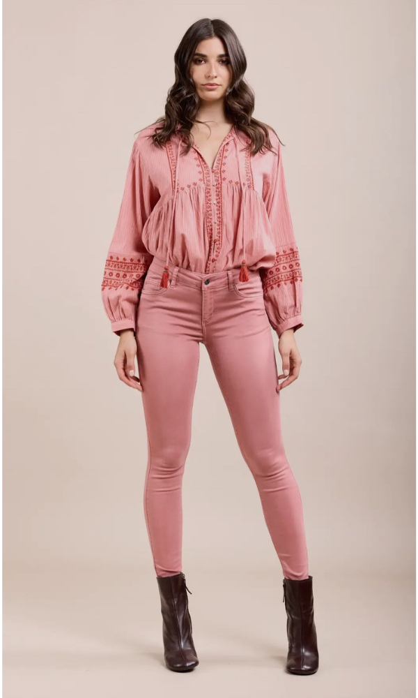 Pantalón Rosa Slim Push Up