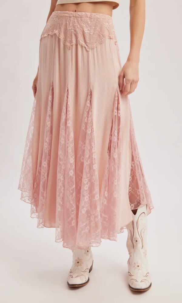 Falda Lace Rosa