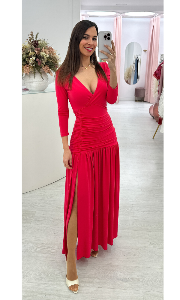 Vestido Marbelis Rojo
