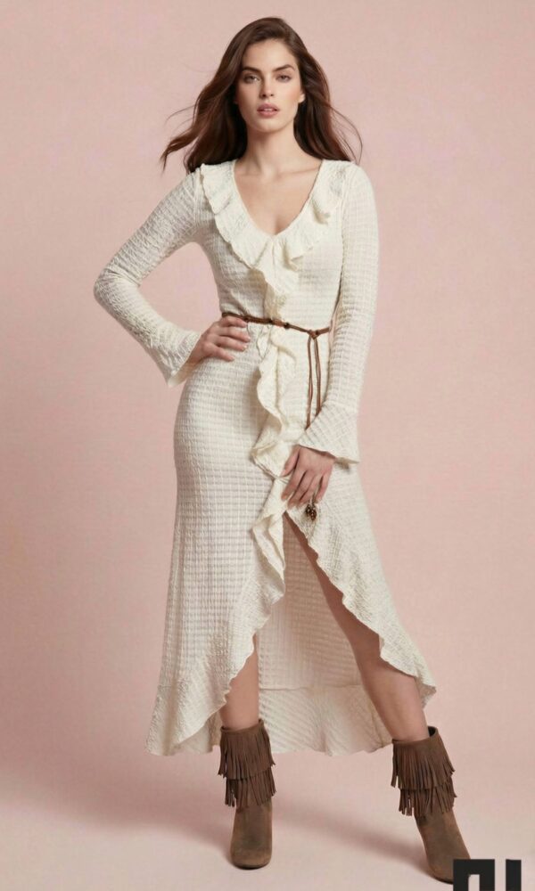 Vestido Crudo Crochet