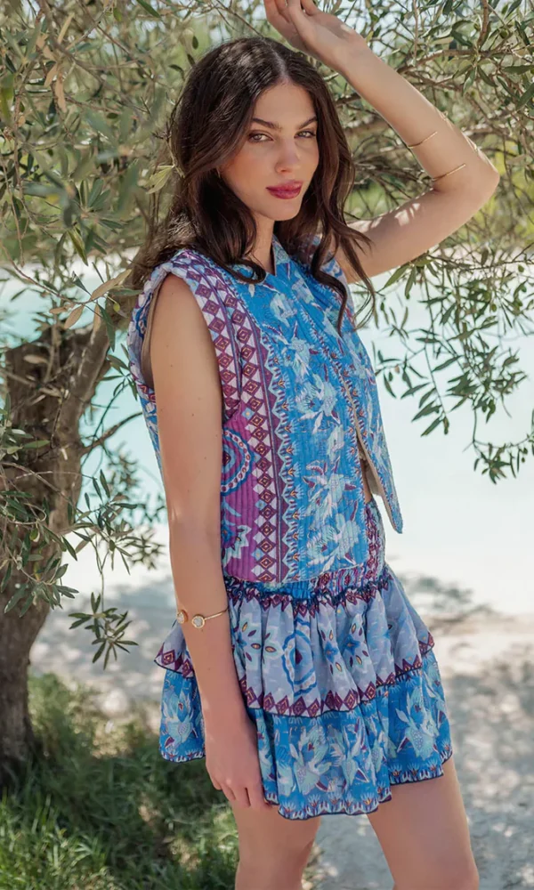 Falda Corta Lombok Azul