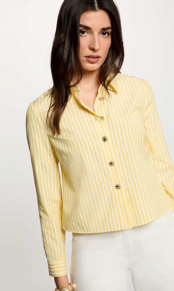 Camisa Cropped Amarilla