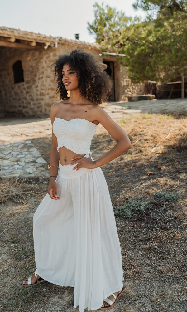 Pantalón Blanco Fluido Milos