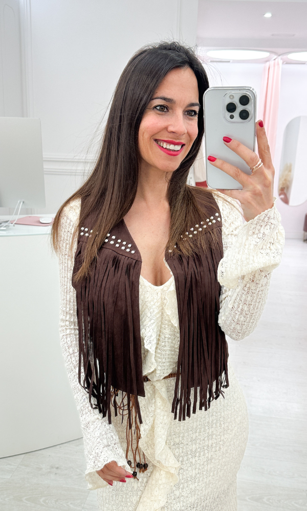 Chaleco Chocolate Western