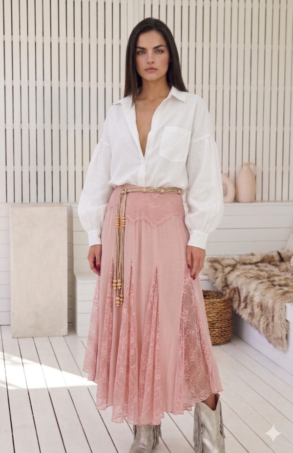 Falda Rosa Tul