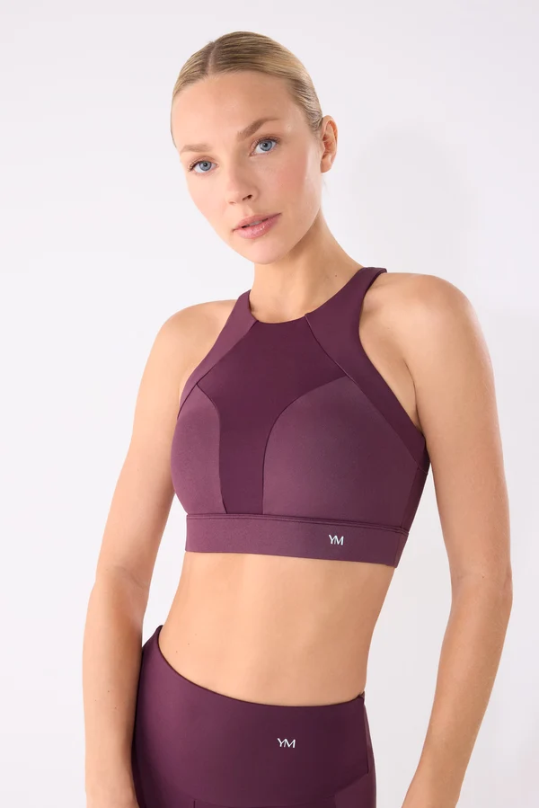 Top Deportivo Relleno Extraíble Burdeos