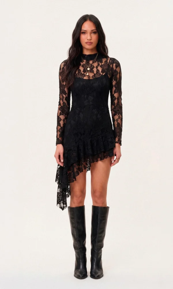 Vestido Asimétrico Marga Negro