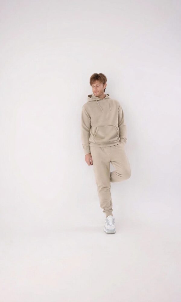 Chandal Capucha y Pantalón Jogger Hombre Beige
