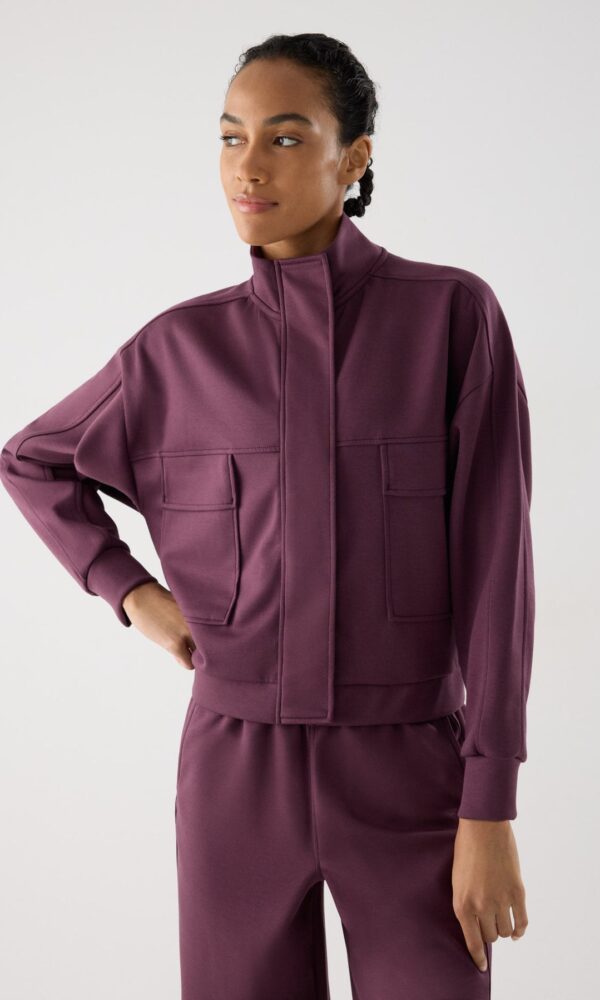 Chaqueta Bomber Burdeos