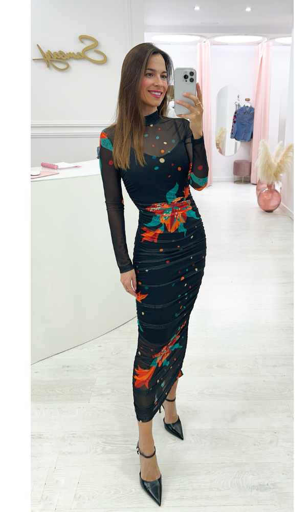 Vestido Largo Negro Columbia